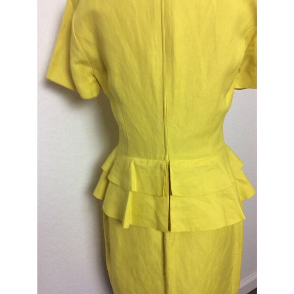 Byblos Options Vintage Dress Sheath Peplum - Picture 9 of 11